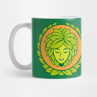 Floral Woman head logo Mug